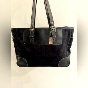 Black coach purse